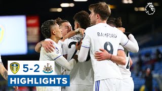 Highlights Leeds United 52 Newcastle United  Fivestar attacking performance  Premier League [upl. by Anoel]