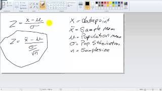 CLT formula vs Z score formula [upl. by Loftis762]