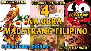 BUOD ng IBONG ADARNA  FLORANTE AT LAURA  NOLI ME TANGERE  EL FILIBUSTERISMO  BOSS ELJAY [upl. by Atinrehs122]