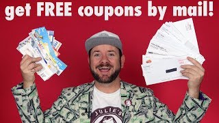 ✂️ FREE COUPONS How to get free grocery coupons by mail [upl. by Carolynne846]