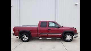 2004 Chevy Silverado 1500 LS Sport Red 2360310 Ext 4WD Z71 [upl. by Adoree]