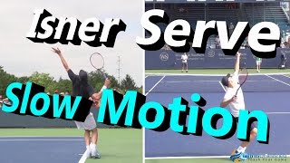 John Isner Multicam Slow Motion Serve Cincinnati 2014 [upl. by Berstine485]