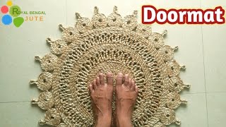 DIY Jute Door Mat Handmade Make at home its easy Jute DIYRug [upl. by Nnairrek]