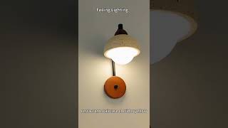 yellow travertine round background wall lamp light homedecor interiordesign lamp manufacturer [upl. by Nanaek]