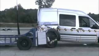 2010 Ford Transit Connect Conversion Van 50 Mph NHTSA Rear Impact [upl. by Rustin]