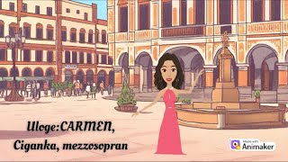 OPERA CARMEN Georges Bizet  animated opera storyanimirana operna priča [upl. by Aiekahs]