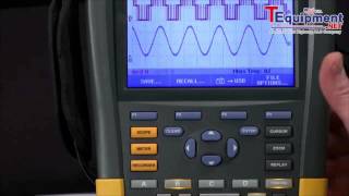 Fluke 190II Series How To Use A USB Drive To Transfer Data From A ScopeMeter [upl. by Evannia]