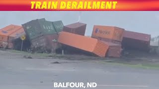 Train Derailment In North Dakota [upl. by Joyce897]