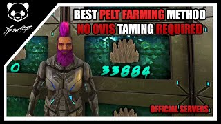 2023 Best Pelt Farming Method  No Ovis Taming Required  ARK Survival Evolved [upl. by Aenat725]