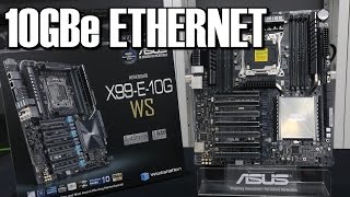 Asus X99 E 10G WS Review 10GBe Ethernet Workstation Motherboard [upl. by Hannibal]