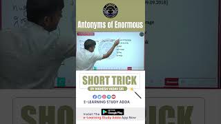 ANTONYMS OF ENORMOUS Short trick  English Practice shorts [upl. by Suilenrac394]