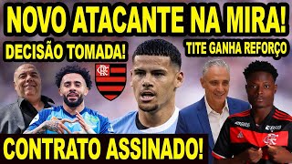 NOVO ATACANTE FLAMENGO SONDA JOGADOR E DECIDE SITUAÇÃO DE CLAUDINHO CONTRATO ASSINADO NO MENGÃO E [upl. by Ahsiekit]