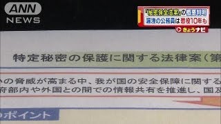 quot情報漏えいquot公務員は懲役10年も 秘密保全法案（130828） [upl. by Emmett655]