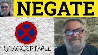 🔵 Negate Meaning  Negate Examples  Negate Defined  GRE Vocabulary [upl. by Yevol]