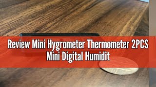 Review Mini Hygrometer Thermometer 2PCS Mini Digital Humidity Gauge AikTryee Hygrometer Indoor Humi [upl. by Auoz]