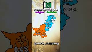 Second most followed religion in Pakistan mappingseries [upl. by Grobe]