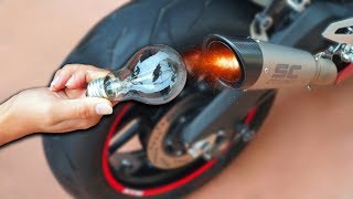 NTN  Phá Hủy Bóng Đèn Với Áp Lực Pô Moto Destroying Everything With Moto Exhaust Pressure [upl. by Eserehc]