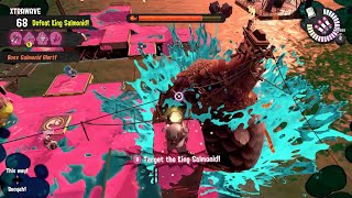 Splatoon 3 Low tide to high tide Salmonid Smokeyard in Salmon Run 343737xf 381254 [upl. by Dietrich989]