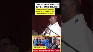 DramaUhuru Kenyatta vs RUTO in EMBU CHURCH [upl. by Kcirb]