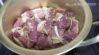 Adobong karne ng baboy recipepinoy recipe in Korea [upl. by Ignacio]