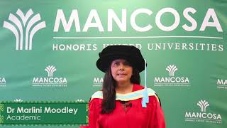 MANCOSA October 2021 Graduation  Session 1 [upl. by Erdnuaed]