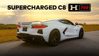 Collectible 70th Anniversary C8 Corvette  Supercharged H700 Upgrade by Hennessey [upl. by Idnim]