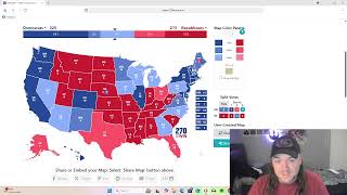 FULL BREAKDOWN MY ELECTION PREDICTIONS OVERLOOK OF THE ELECTORAL MAP [upl. by Ardnaed]