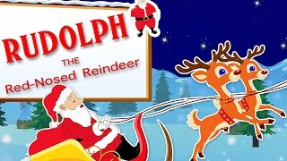 Rudolph The Red Nosed Reindeer  Popular Christmas Carols With Lyrics For Kids [upl. by Aicelav]