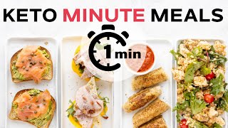 Simple Keto Meals READY IN 1 MINUTE [upl. by Assenej39]