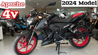 New 2024 Model Tvs Apache RTR 160 4v Special Edition Review  tvs apache rtr 160 4v 2024 model [upl. by Noved]