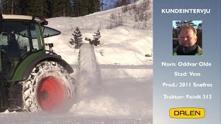 Kundeintervju DALEN snøfres 2011 på en Fendt 313 [upl. by Slater]