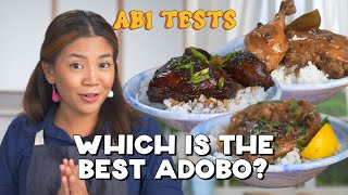 3 Famous Adobo Recipes Joshua Weissman vs Panlasang Pinoy vs Geoffrey Zakarian with Abi Marquez [upl. by Marv280]