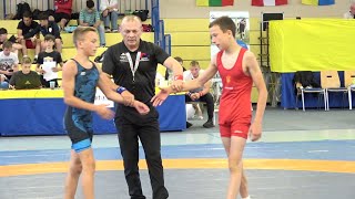 Wrestling  Ringen BrandenburgCup 2024 Freestyle Jugend A U17 45 kg Nyzovyi  Haufe [upl. by Ahsaeyt]