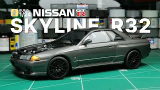 Build 124 Tamiya Nissan Skyline R32 GTR [upl. by Sausa]