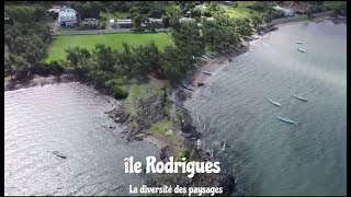 Ile Rodrigues Rodrigues island en drone mer montagnes et lagon [upl. by Rialc]