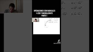 Operaciones con Radicales 4 ESO y Bachillerato Parte 1  ProfeDMarquez [upl. by Latterll]