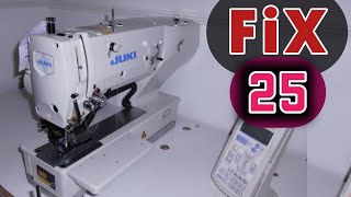 How to Fix Error25  LBH1790S  Juki Buttonhole Stitch Machine [upl. by Ahsem]