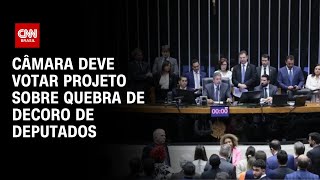 Câmara deve votar projeto sobre quebra de decoro de deputados  CNN NOVO DIA [upl. by Youlton]