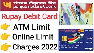 Pnb debit cardatm card limit amp charges  Pnb debit card  Pnb atm card  Punjab National Bank [upl. by Lenee]