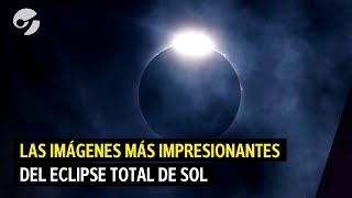 IMÁGENES IMPRESIONANTES Así se vivió el ECLIPSE SOLAR TOTAL 2024 en MÉXICO ESTADOS UNIDOS Y CANADÁ [upl. by Llerud461]