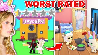 We Opened The WORST RATED Pet Daycare In Adopt Me Roblox [upl. by Mairim539]