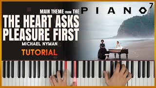 THE HEART ASKS PLEASURE FIRST from The Piano by Michael Nyman  Piano Tutorial Part 1 [upl. by Gasser]