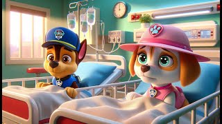 Paw Patrol Ultimate Rescue  CHASE amp SKYE Is SICK Please Dont Give Up Very SAD Story  Rainbow 3 [upl. by Malley]