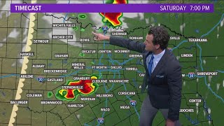 DFW Weather Latest timeline for potential storms [upl. by Virginia]