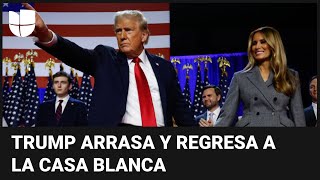 Lo que pasó mientras dormías Trump arrasa y regresa a la presidencia de EEUU [upl. by Enybor348]