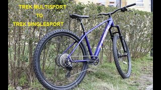 Trek Dual Sport to Single Sport XC conversion [upl. by Nerrawed447]