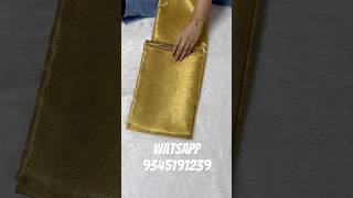 Bridal tissue sarees🥰watsapp 9345191229 tissuesaree reels saree trending shorts design [upl. by Neville]