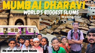 Inside Worlds LARGEST SLUMDHARAVI Mumbai 🇮🇳 Rich slum in World 🌎Walking Tourdharavi [upl. by Eniger941]