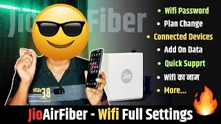 Jio Air Fiber  The Ultimate Settings Guide  Wifi Password  All Users amp More [upl. by Eibbob]