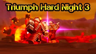 Triumph Hard Night 3 Hexscape Event Roblox Tower Defense Simulator [upl. by Drofliw]